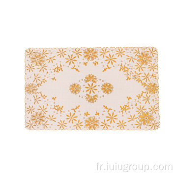 Nouveaux sets de table en dentelle rectangulaire avec motif de conception